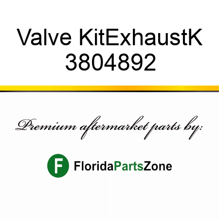 Valve Kit,Exhaust,K 3804892