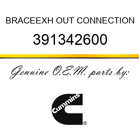 BRACE,EXH OUT CONNECTION 391342600