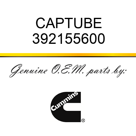 CAP,TUBE 392155600