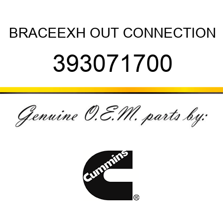 BRACE,EXH OUT CONNECTION 393071700