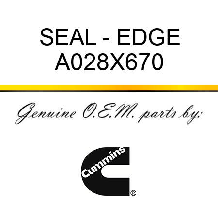 SEAL - EDGE A028X670