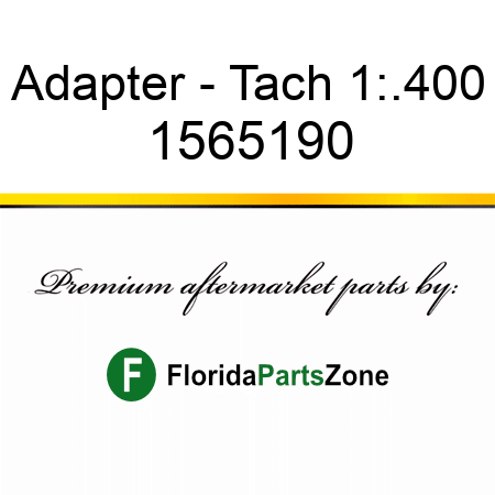 Adapter - Tach 1:.400 1565190