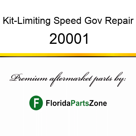 Kit-Limiting Speed Gov Repair 20001