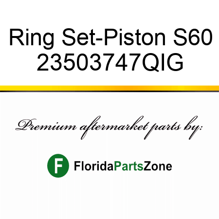 Ring Set-Piston S60 23503747QIG