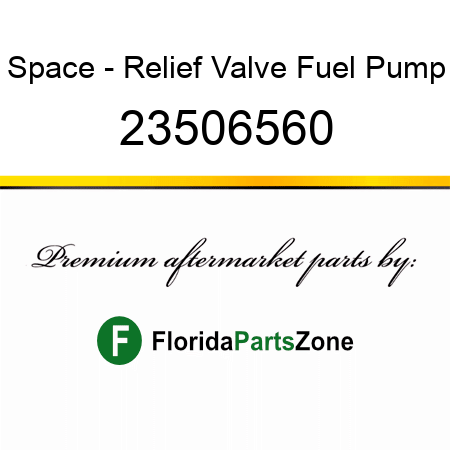 Space - Relief Valve Fuel Pump 23506560