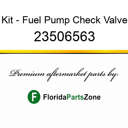 Kit - Fuel Pump Check Valve 23506563