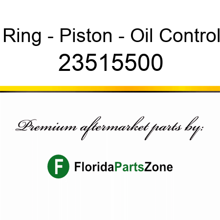 Ring - Piston - Oil Control 23515500