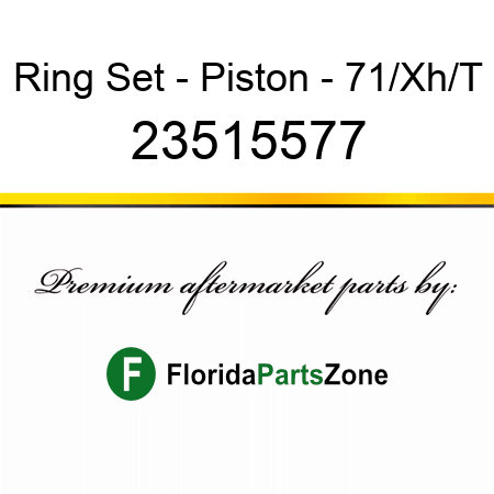 Ring Set - Piston - 71/Xh/T 23515577