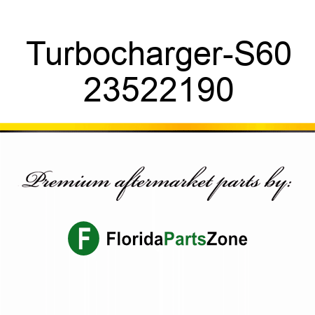 Turbocharger-S60 23522190