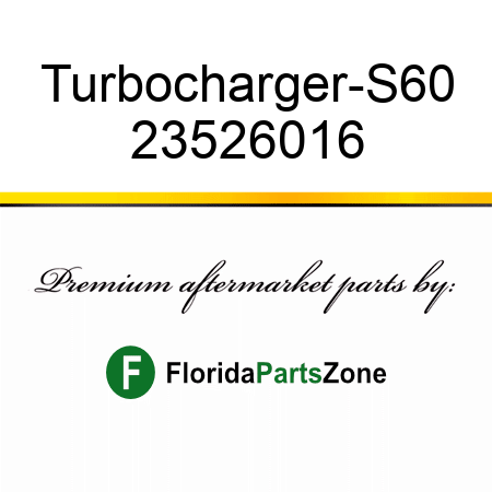 Turbocharger-S60 23526016