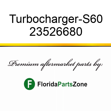 Turbocharger-S60 23526680