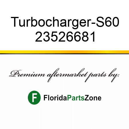 Turbocharger-S60 23526681