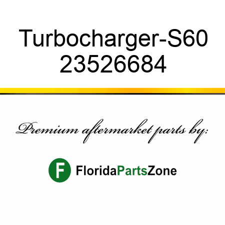 Turbocharger-S60 23526684