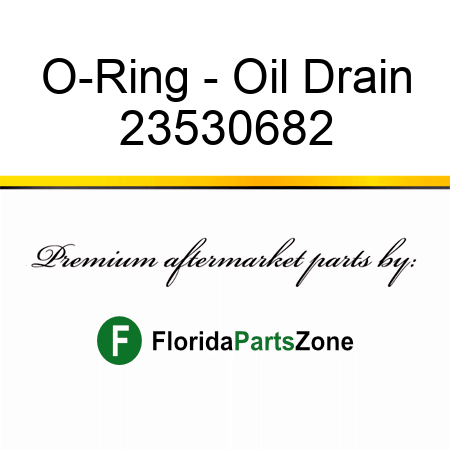 O-Ring - Oil Drain 23530682