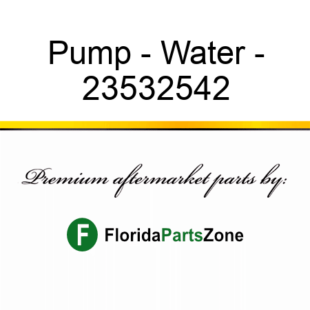 Pump - Water - 23532542