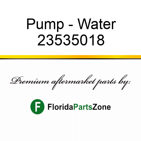 Pump - Water 23535018