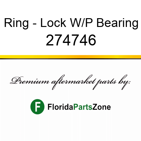 Ring - Lock W/P Bearing 274746