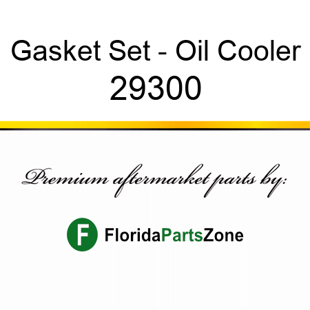 Gasket Set - Oil Cooler 29300