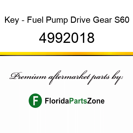 Key - Fuel Pump Drive Gear S60 4992018
