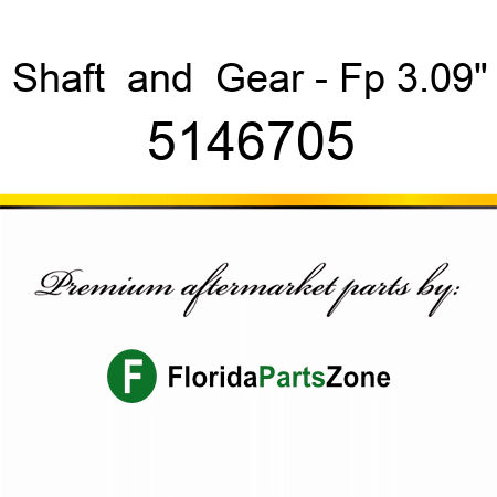 Shaft & Gear - Fp 3.09