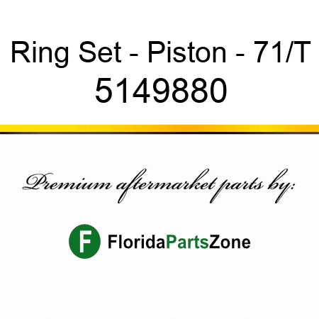 Ring Set - Piston - 71/T 5149880