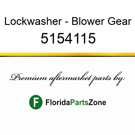 Lockwasher - Blower Gear 5154115