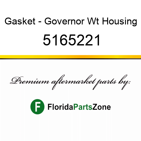 Gasket - Governor Wt Housing 5165221