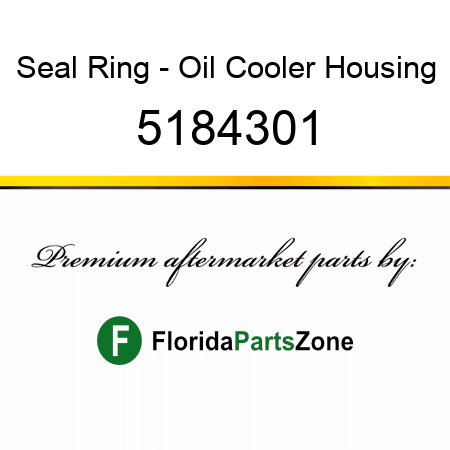 Seal Ring - Oil Cooler Housing 5184301