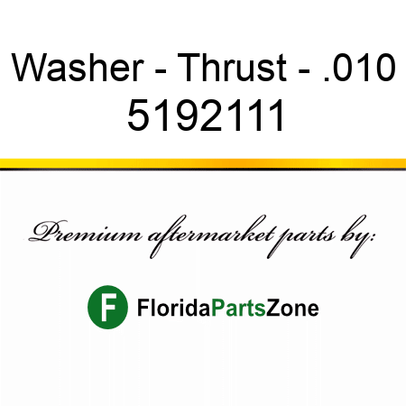 Washer - Thrust - .010 5192111