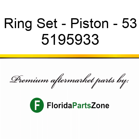 Ring Set - Piston - 53 5195933