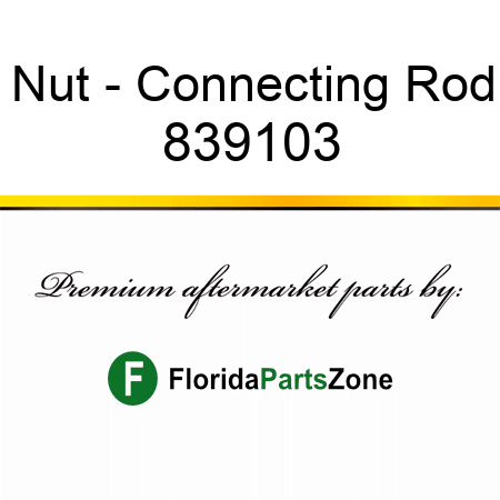 Nut - Connecting Rod 839103