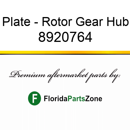 Plate - Rotor Gear Hub 8920764