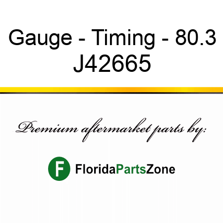 Gauge - Timing - 80.3 J42665