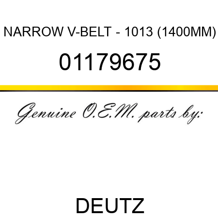 NARROW V-BELT - 1013 (1400MM) 01179675