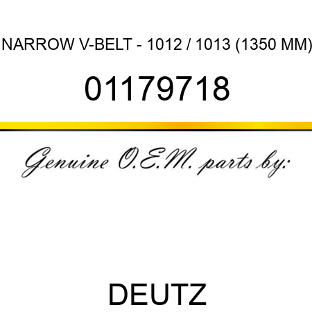 NARROW V-BELT - 1012 / 1013 (1350 MM) 01179718