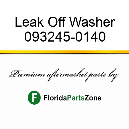 Leak Off Washer 093245-0140