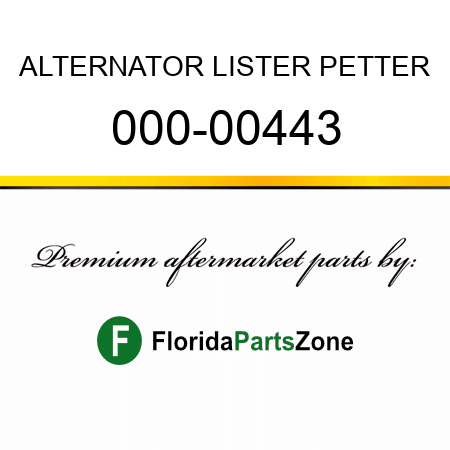 ALTERNATOR LISTER PETTER 000-00443