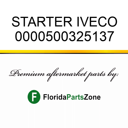 STARTER IVECO 0000500325137