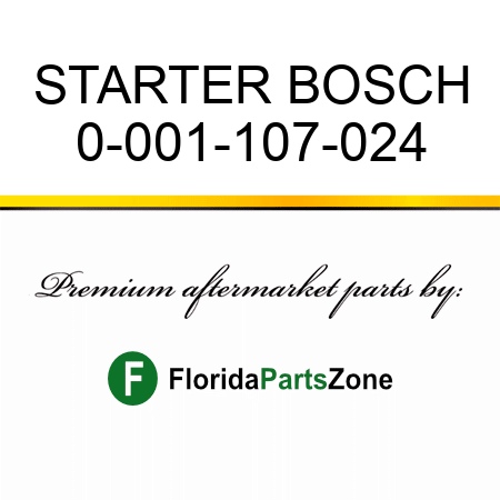 STARTER BOSCH 0-001-107-024