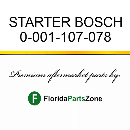 STARTER BOSCH 0-001-107-078