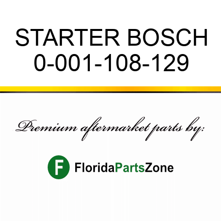 STARTER BOSCH 0-001-108-129