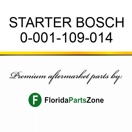 STARTER BOSCH 0-001-109-014