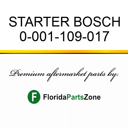 STARTER BOSCH 0-001-109-017