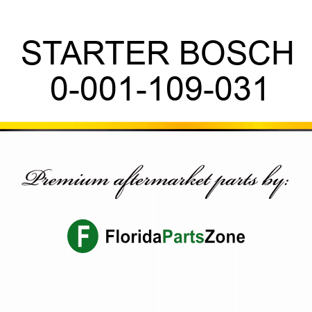 STARTER BOSCH 0-001-109-031