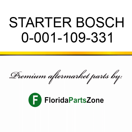 STARTER BOSCH 0-001-109-331