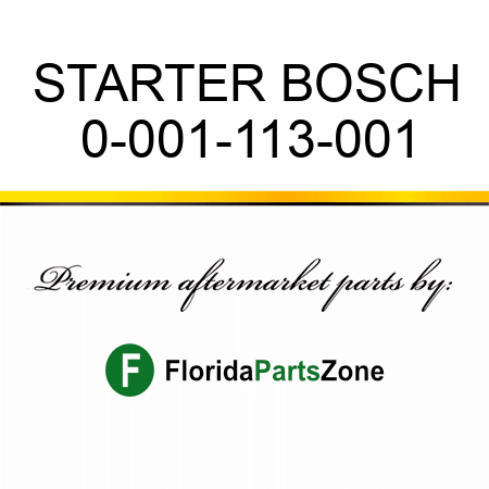 STARTER BOSCH 0-001-113-001