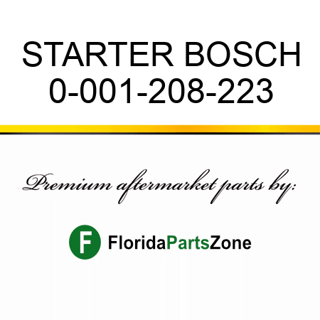 STARTER BOSCH 0-001-208-223