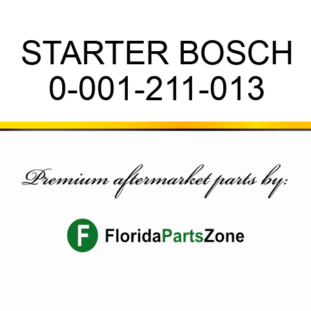 STARTER BOSCH 0-001-211-013