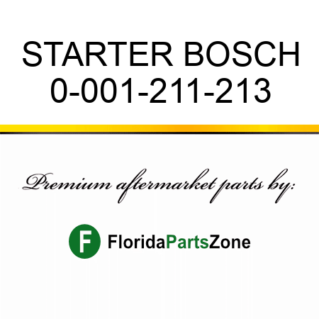 STARTER BOSCH 0-001-211-213