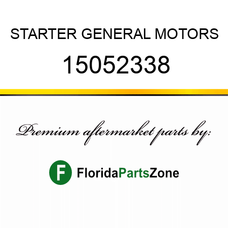 STARTER GENERAL MOTORS 15052338